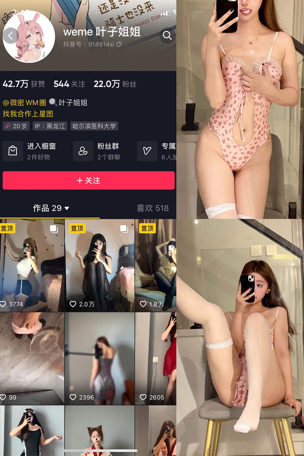 抖音 叶子姐姐 微密圈子分享  NO.008期 【36P4V】