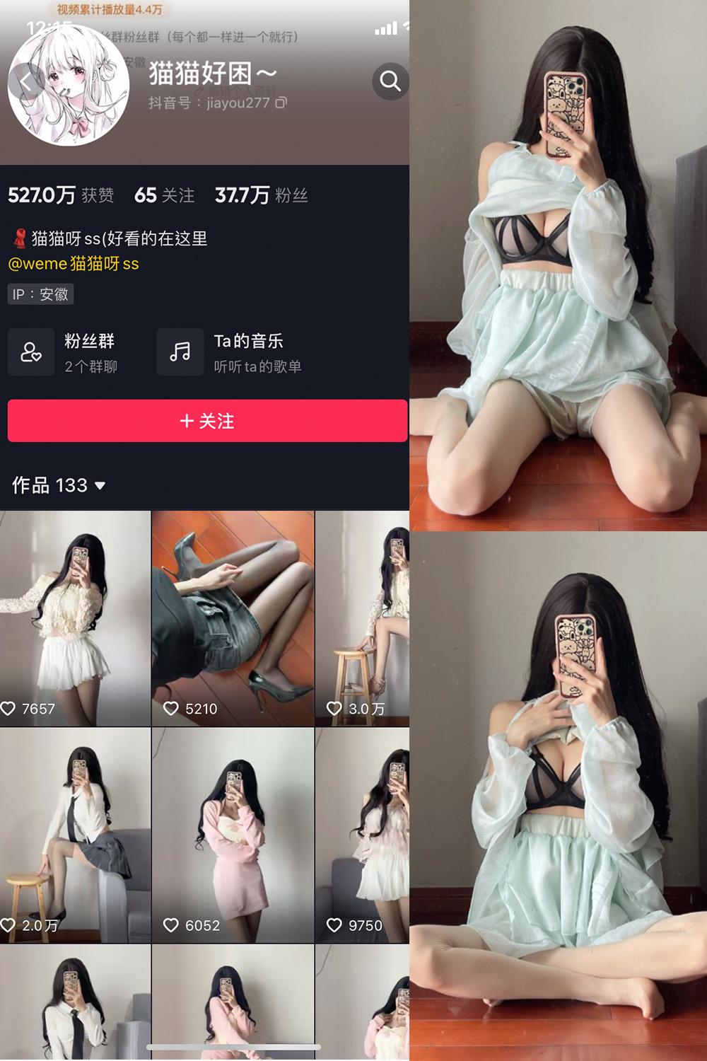 抖音 猫猫好困 微密圈子分享  NO.015期 【18P】