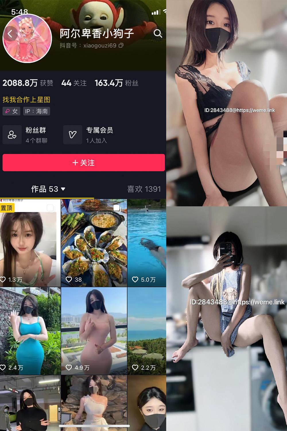 抖音 阿尔卑香小狗子 微密圈子分享  NO.008期 【14P】