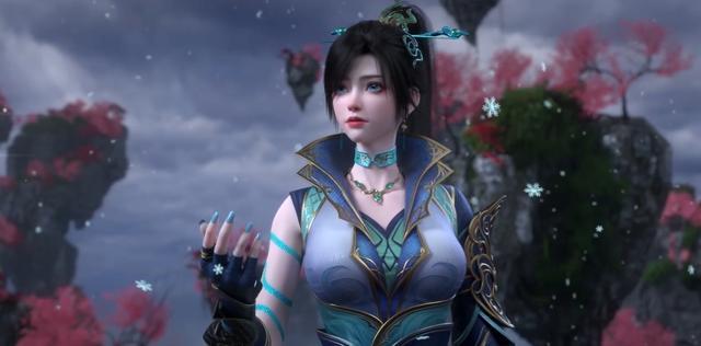 青鳞斗尊建模太猛，云韵花宗模直接封神？和萧炎暧昧互动敢还原吗