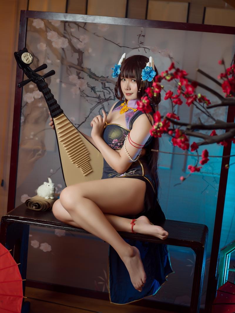 麻花酱作品比睿旗袍 泳装【61P-446MB】