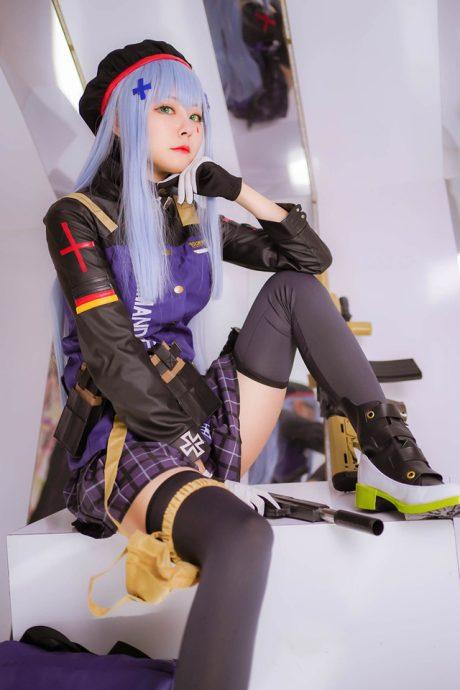Arty亚缇少女前线COS：展现HK416火辣与冷酷双重魅力