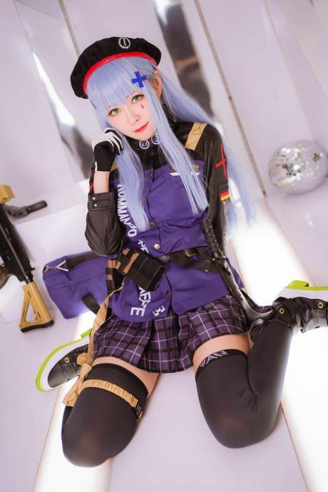 Arty亚缇少女前线COS：展现HK416火辣与冷酷双重魅力
