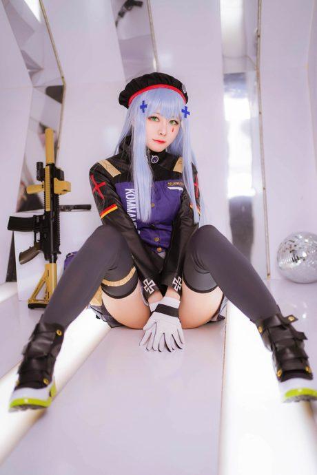 Arty亚缇少女前线COS：展现HK416火辣与冷酷双重魅力