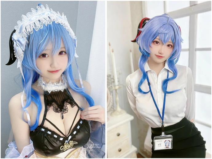 千阳快起床原神甘雨cos创意魅力引人入胜