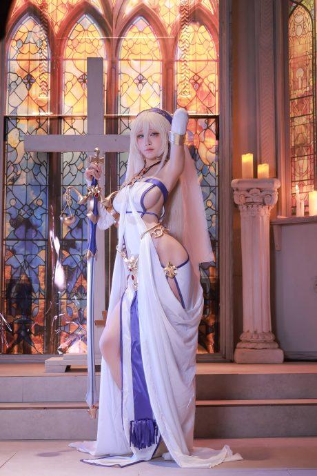 哥布林杀手水淼aquaCOS：再现剑之圣女的神圣美丽与威严