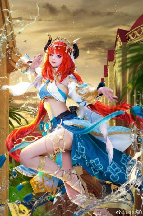 小柔SeeU原神COS：演绎祖拜尔剧场妮露的性感与优雅