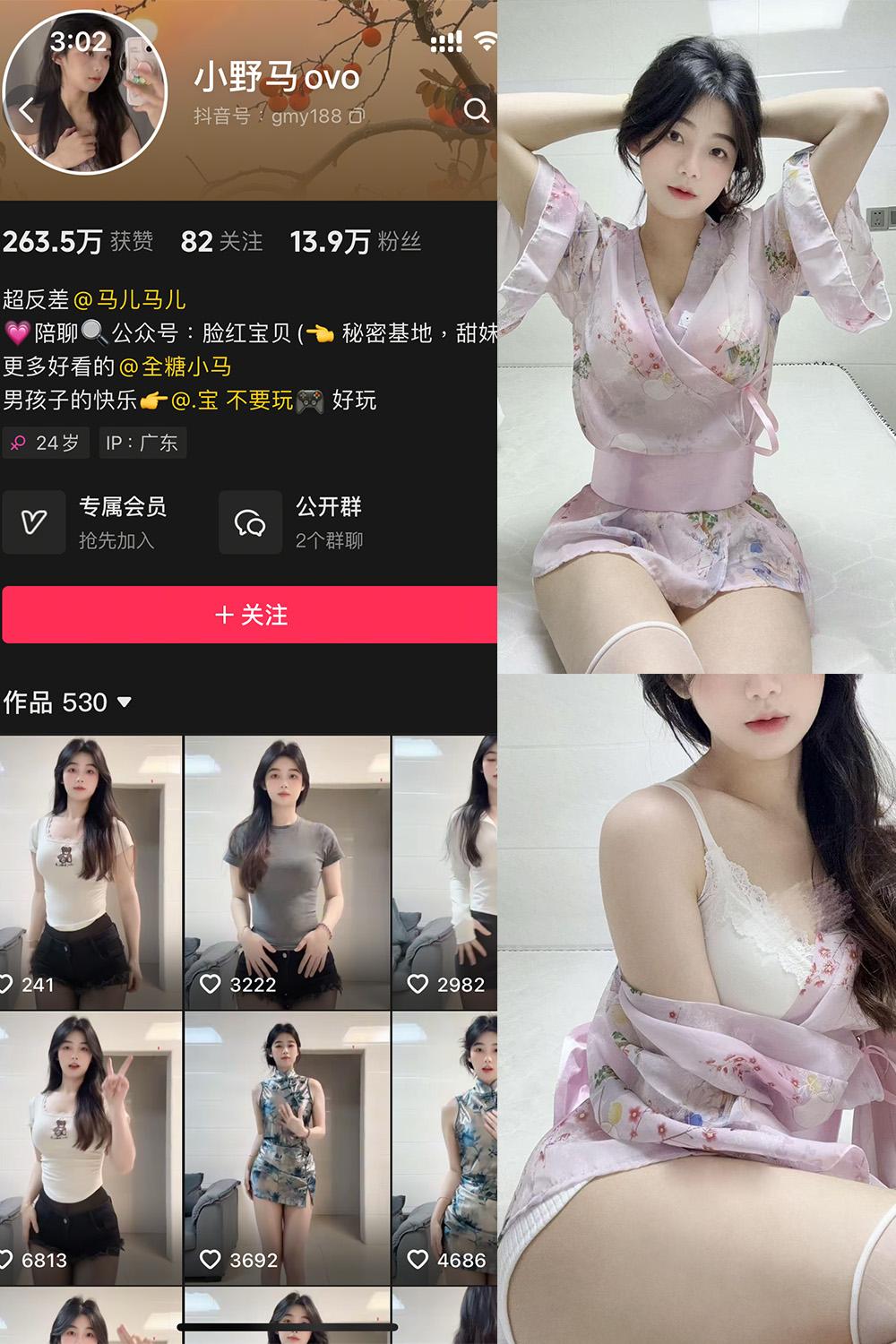 抖音 小野马ovo 微密圈子分享 NO.004期 【22P2V】