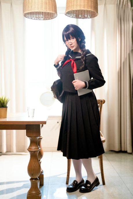 星之迟迟原创COS：图书管理员的温文尔雅与青春活力