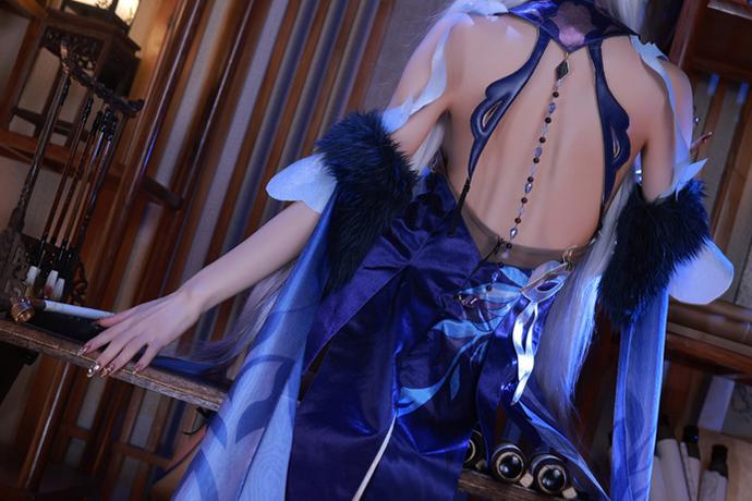 水淼aqua凝光cos图集可与原神雷电将军比肩