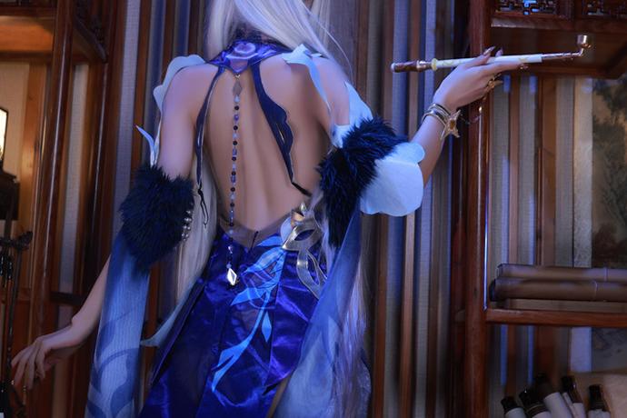 水淼aqua凝光cos图集可与原神雷电将军比肩