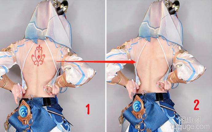 水淼aqua妮露cos惊艳登场，原神祖拜尔剧场之星霸气纹身争锋！