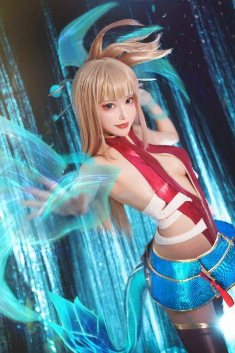 煙_HedY传说对决COS：还原性感女战士的星葵，魅力爆表