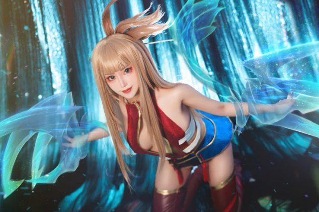 煙_HedY传说对决COS：还原性感女战士的星葵，魅力爆表