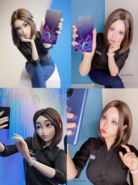 科技女神完美降临现实：雨波HaneAme的Samsung SamCOS