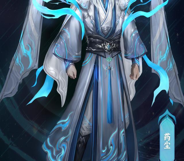 药老回归颜值吊打萧炎？白发蓝袍气势拉满，斗圣环小尾巴炸屏