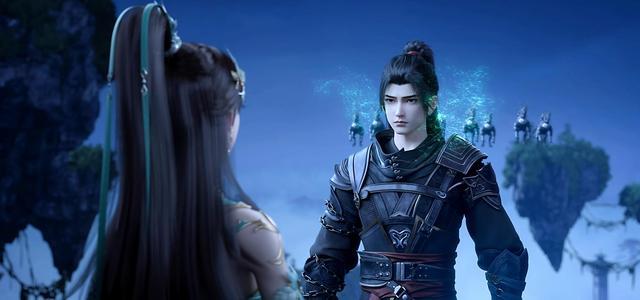 药老回归颜值吊打萧炎？白发蓝袍气势拉满，斗圣环小尾巴炸屏