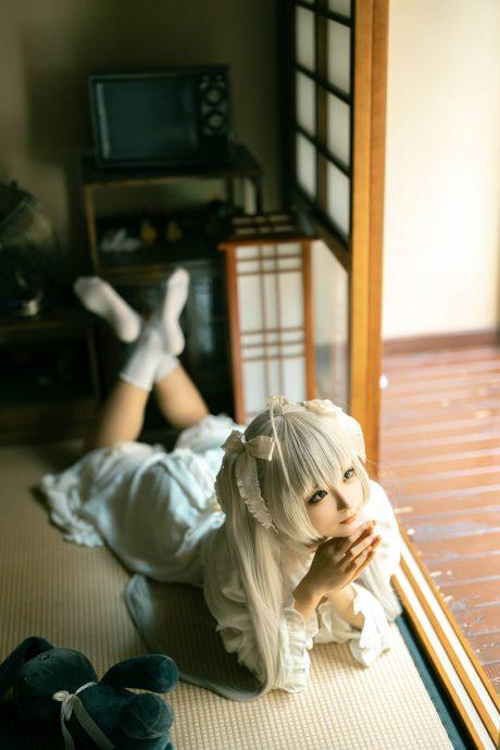 蠢沫沫春日野穹COS：完美再现穹妹的清冷与柔情