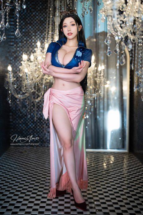 雨波_HaneAme航海王COS：完美诠释妮可罗宾优雅与性感