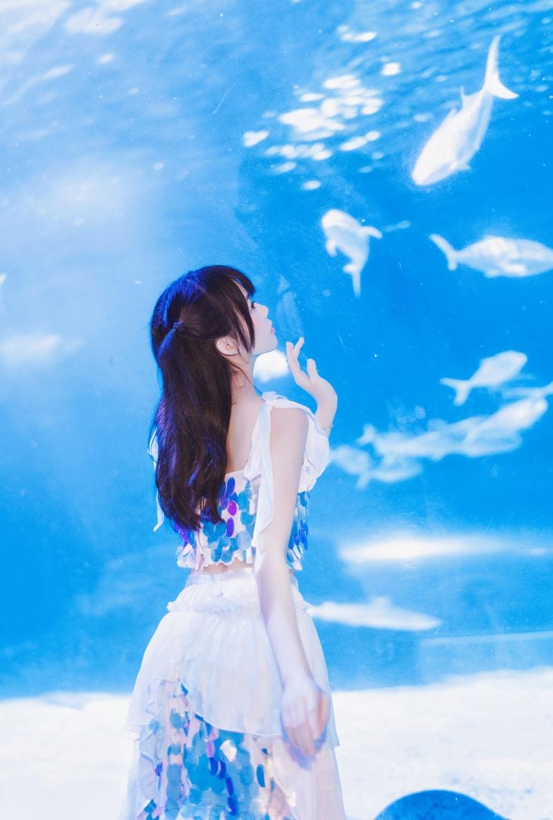 桜桃喵 –#水族馆