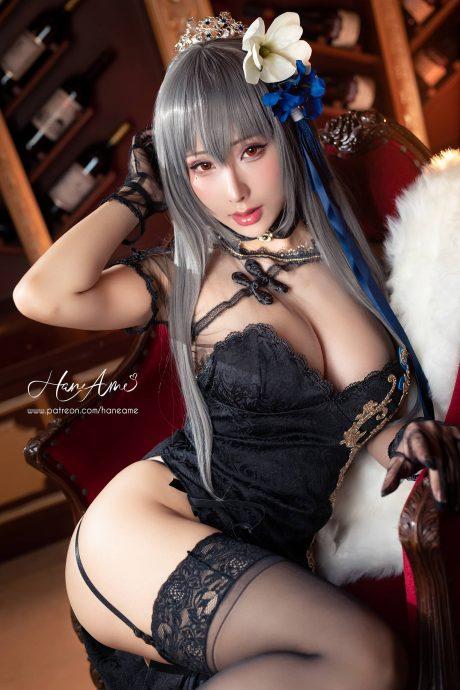 雨波HaneAme路易九世COS：碧蓝航线舰娘的性感与贵族气质