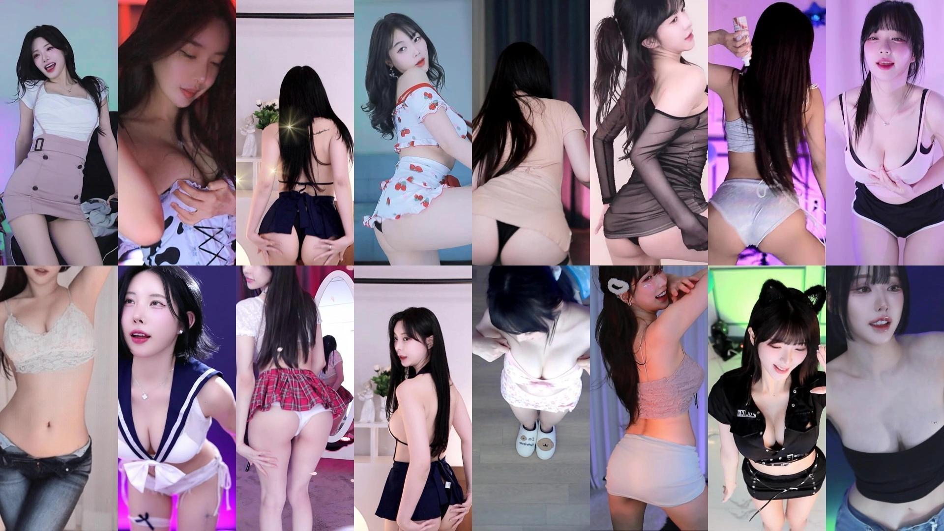 AfreecaTv韩国BJ 2025月1月4日录制舞蹈合集