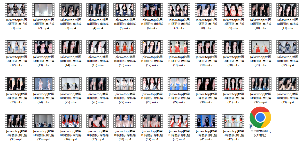 BJ阿丽莎(아리샤)摩托摇跳舞精华合集[42V/4.81G]