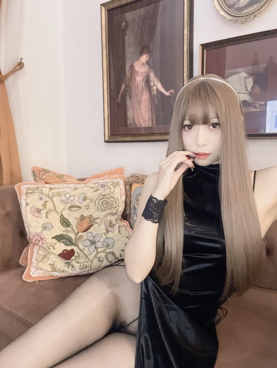 Money冷冷 – 绑带旗袍裙