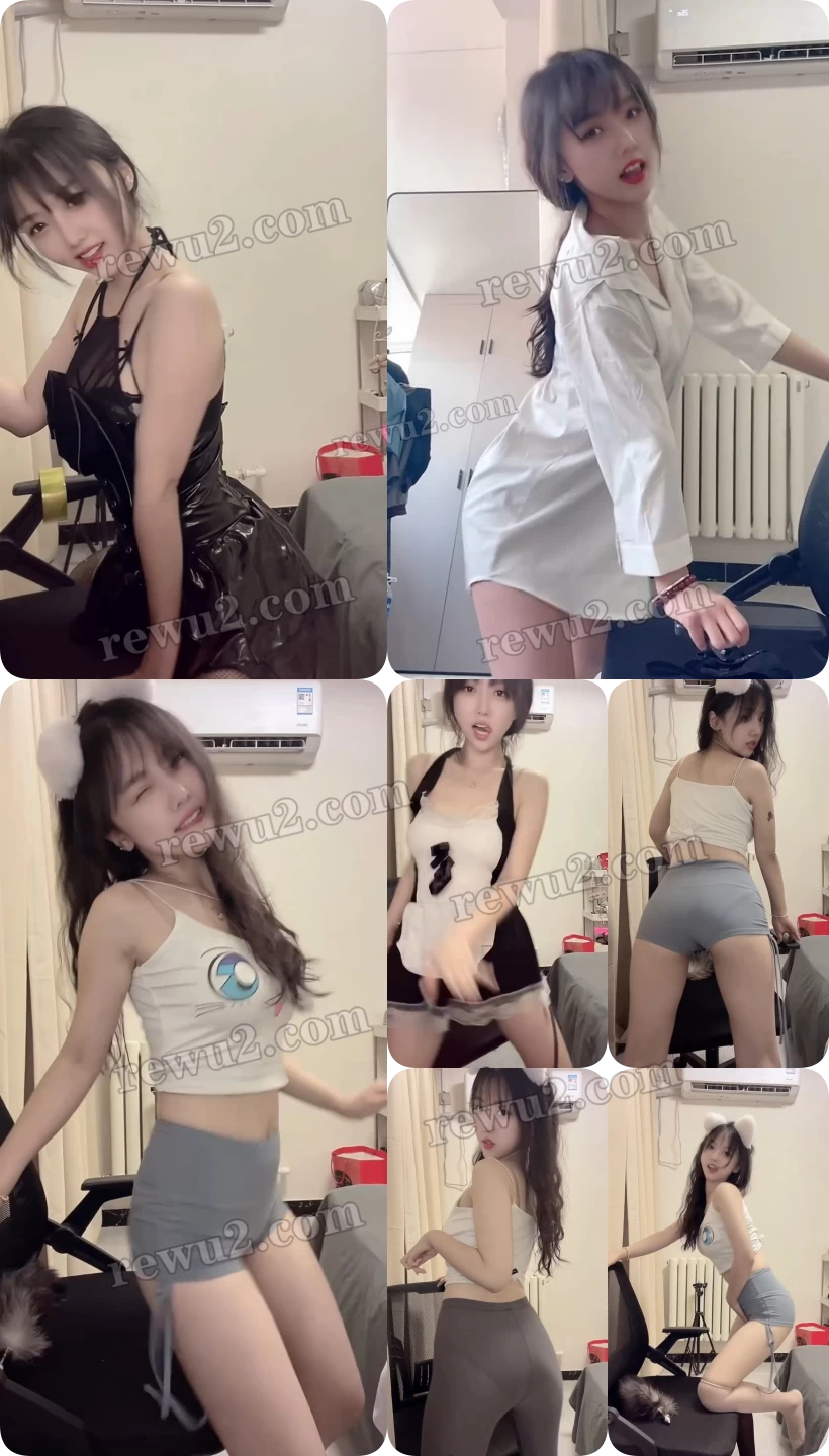 【快手主播】小苏苏直播跳舞录屏 加特林开火车 无水印（8v/518m）