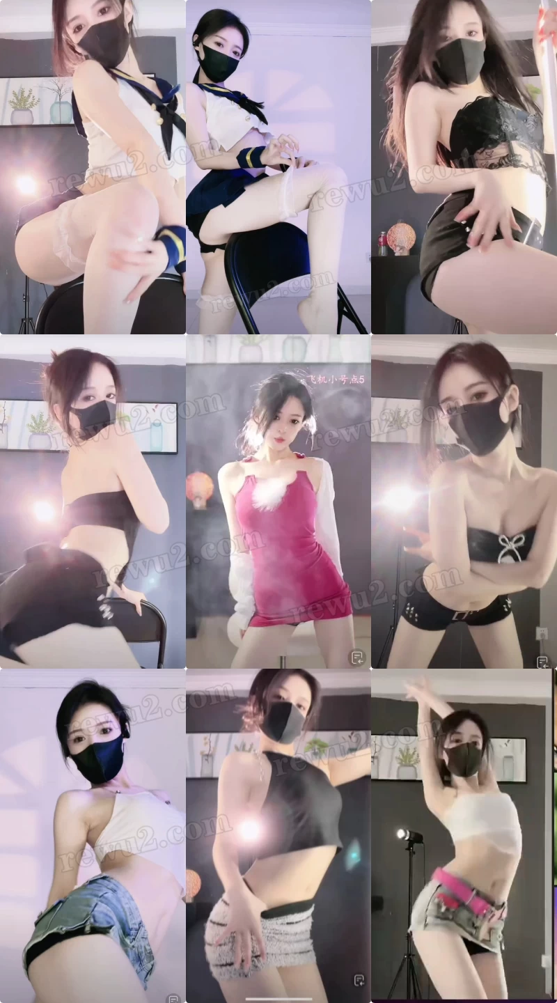 【抖音主播】hello77 跳舞录屏小号点舞 无水印（9v/1.02g）