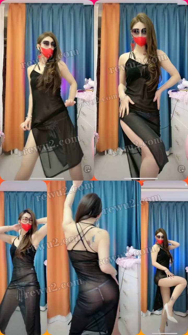 【抖音主播】宁宁透视黑纱杏感跳舞 无水印 （2v/19m）