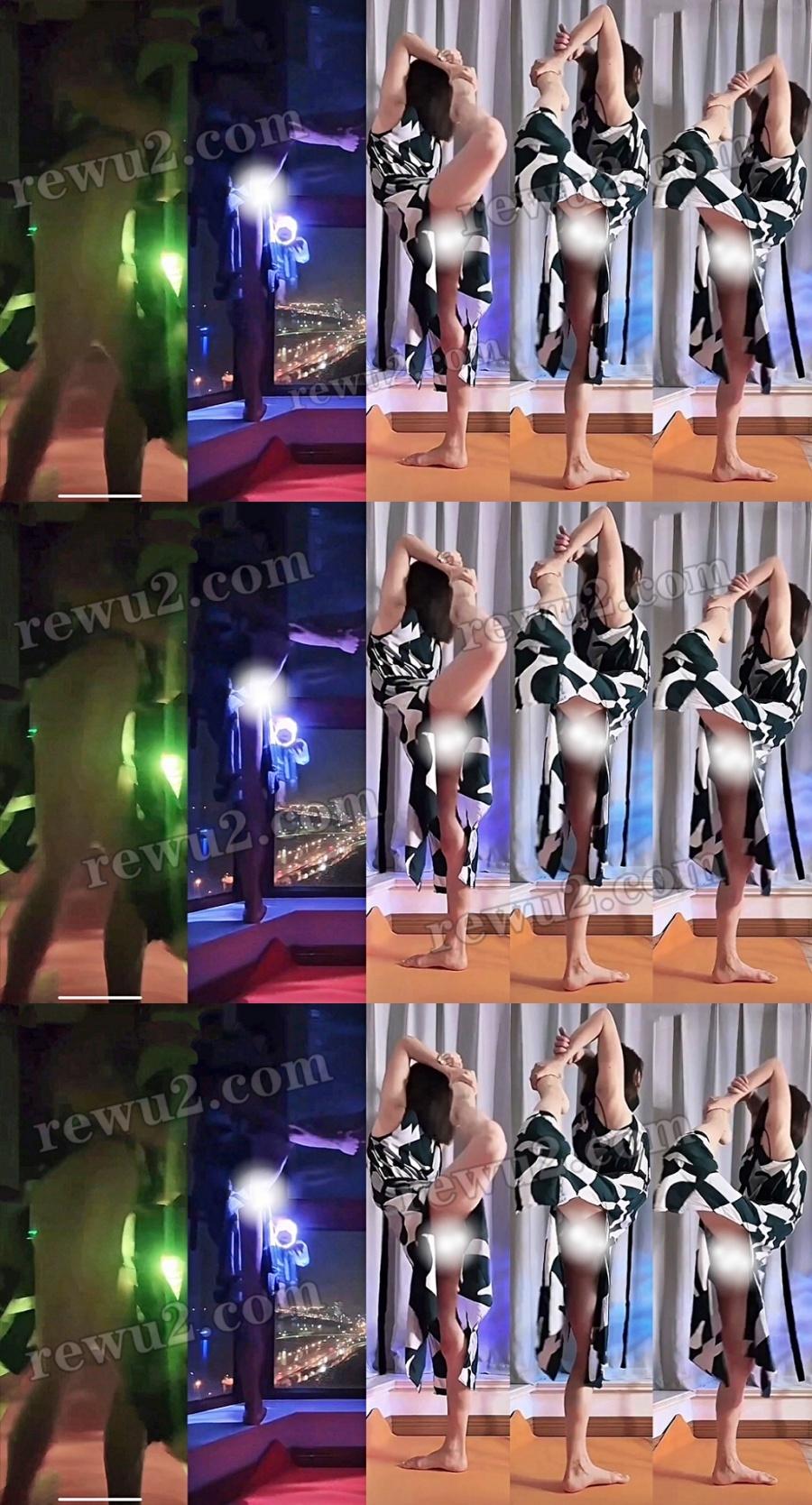 【抖音主播】青杏小姐姐 直播大尺度真空整活跳舞 无内一字马 反差满满！(4V3分)