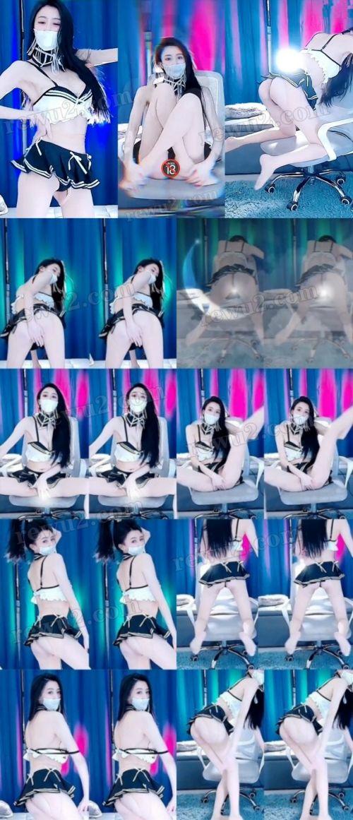 【网易CC】白妖妖 大尺度定制 开档丁字学生装 劲爆跳舞！原版无水印(1V469M)