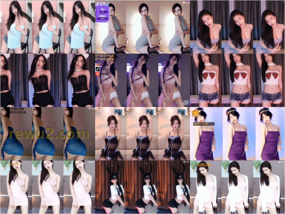 【虎牙斗鱼CC】 密码房 跳舞合集 第2部（41V4.56G）