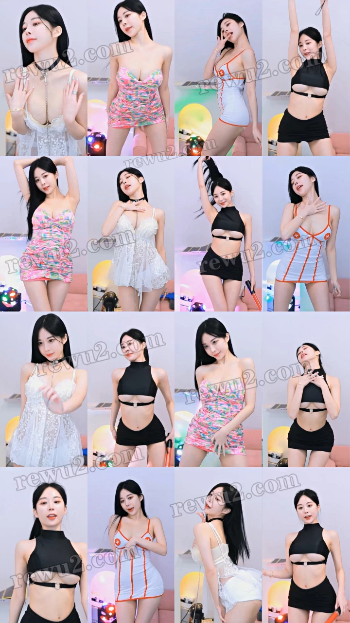 【韩国主播】afreecatv 姚伍宁 直播跳舞 无水印（6V1.18G）