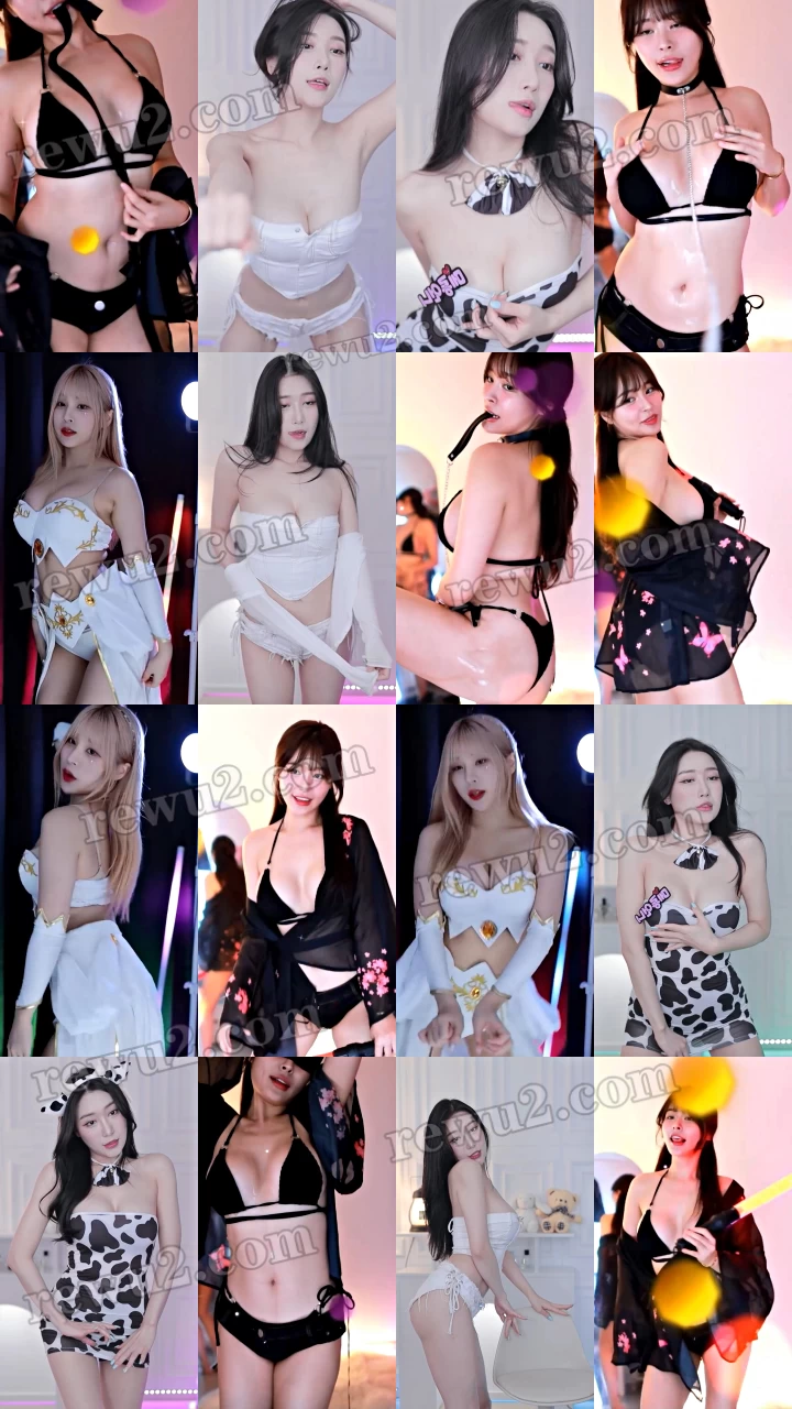 【韩国主播】afreecatv 李曼颂 礼允 haruzzxng 直播跳舞 无水印（9V1.71G）