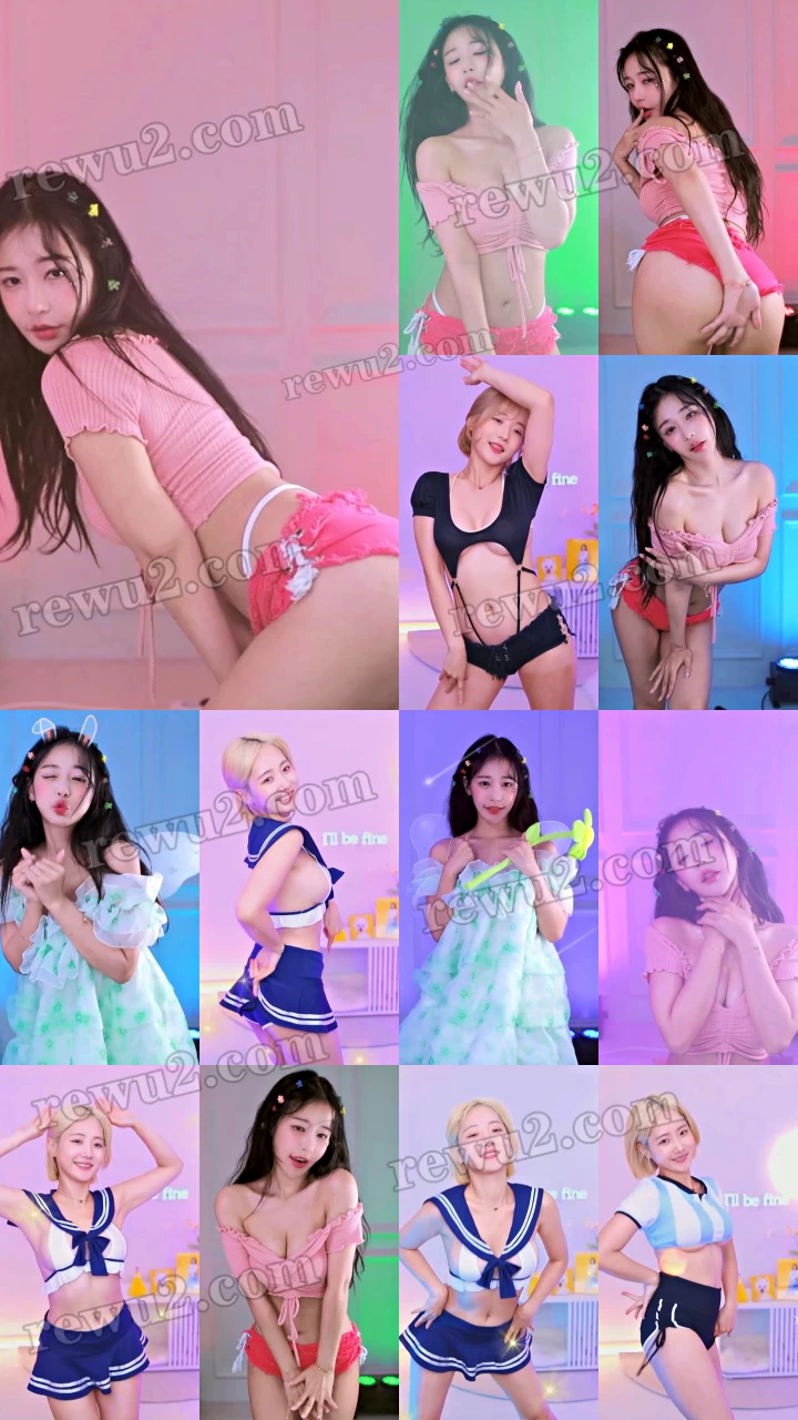 【韩国主播】afreecatv 程珠 sol3712 直播跳舞 无水印（9V1.51G）