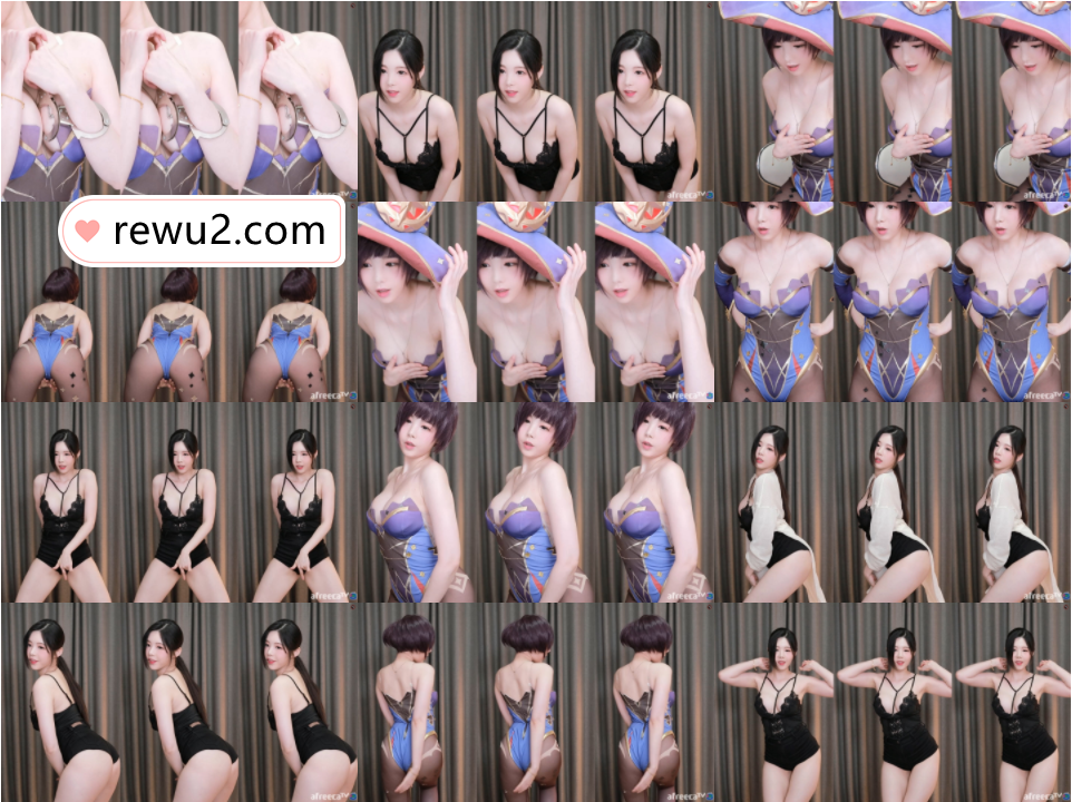 【韩国主播】AfreecaTV   黑珍 直播跳舞集锦一（9V3.1G）