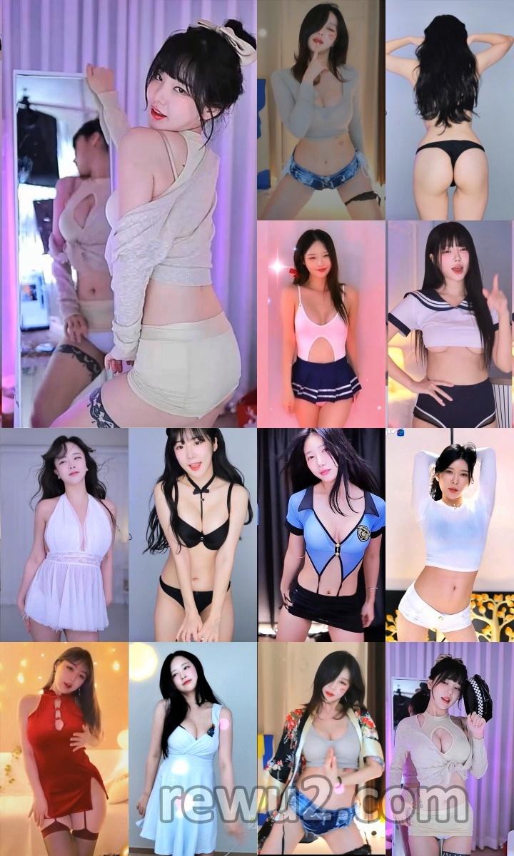 【韩国主播】afreecatv多名主播 2022.12.14 直播跳舞 无水印（34V6.36G）