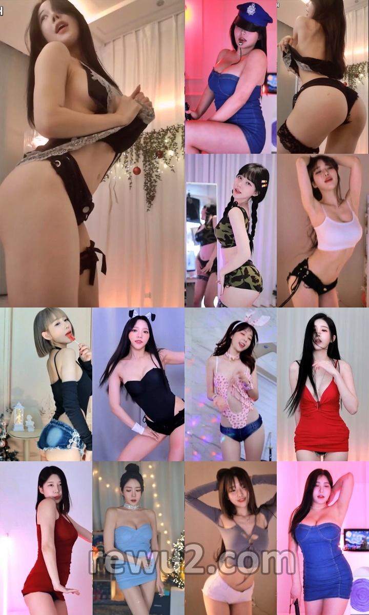 【韩国主播】afreecatv多名主播 2022.12.18 直播跳舞 无水印（42V8.25G）