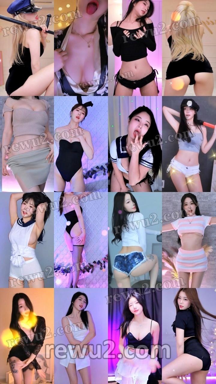 【韩国主播】afreecatv多名主播 2023.01.08 直播跳舞 无水印（41V7.96G）