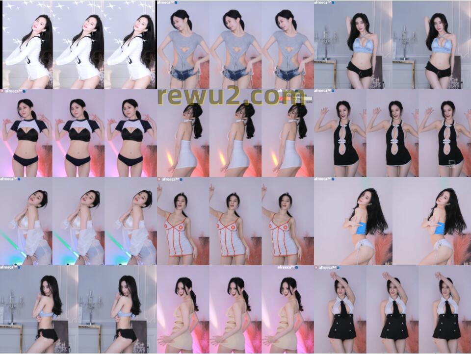 【韩国主播】afreeecatv 姚伍宁 直播跳舞精选 (12V2.43G)