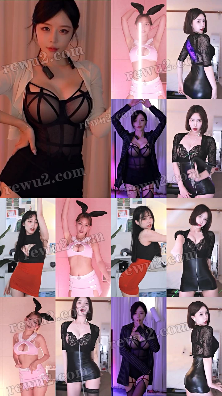 【韩国主播】twitch 美心 gyu_0227 冬天 leelate 直播跳舞 无水印（16V3.13G）