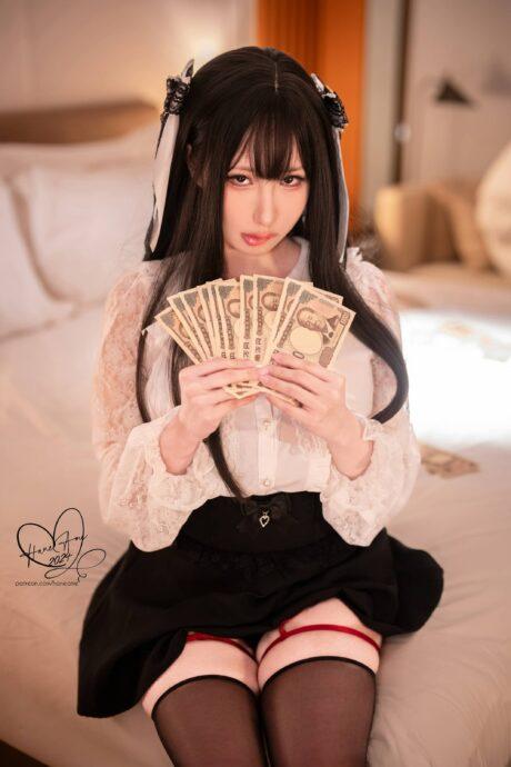 雨波_HaneAme病娇女孩COS：地雷系甜蜜与控制欲完美交织