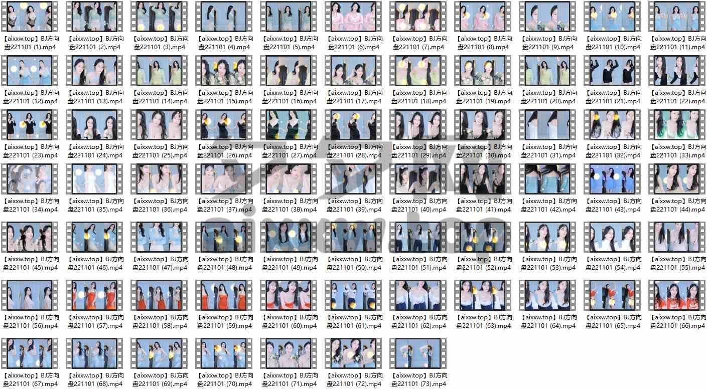 韩国主播BJ方向盘(汉娜) 22年11月跳舞视频合集[73V/10G]