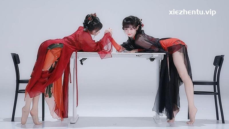 B站UP主#紫颜-小仙紫#晓丹小仙女儿 双倍旗袍舞蹈4K版