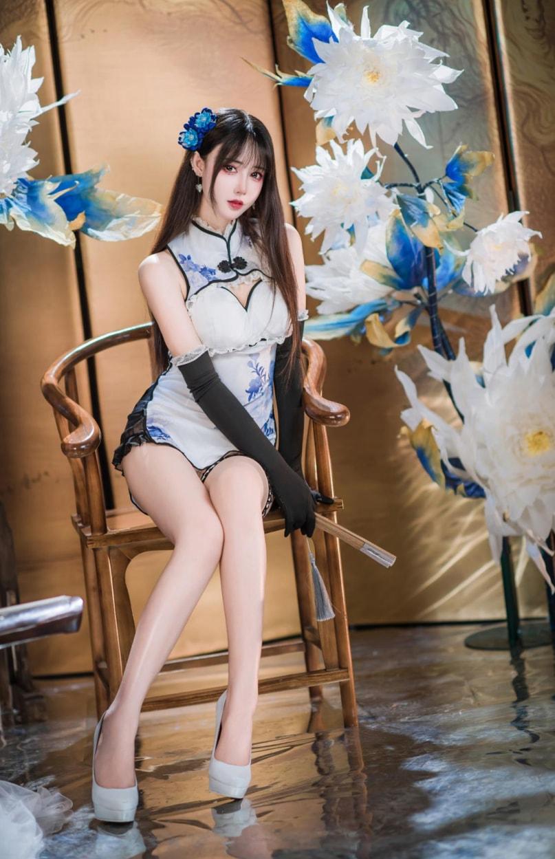 羽生三未 – 艳娘幻梦谭 瓶儿 青花瓷旗袍