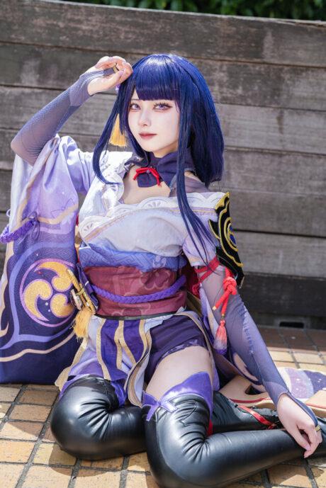 雷鸣降世永恒绽放：Kuku Kureha原神·雷电将军cos闪耀池袋