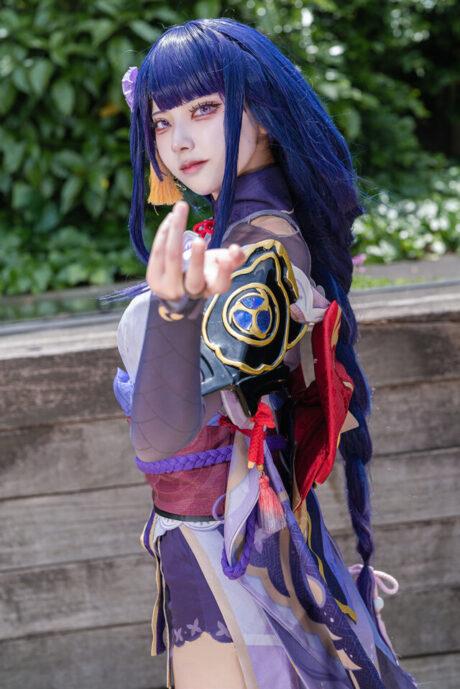 雷鸣降世永恒绽放：Kuku Kureha原神·雷电将军cos闪耀池袋