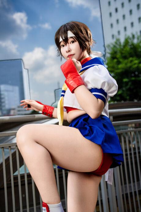 从屏幕到现实：BokuPuri带来街头霸王春日野樱cos热力四射